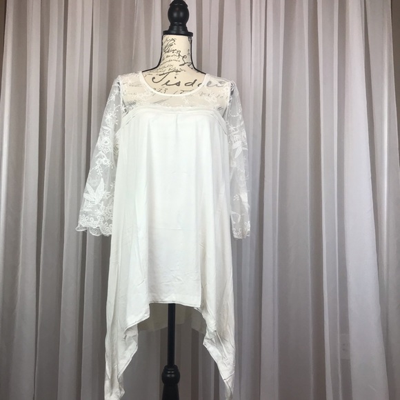 Bohemian Lace Layering Tunic Sz L - Picture 6 of 8